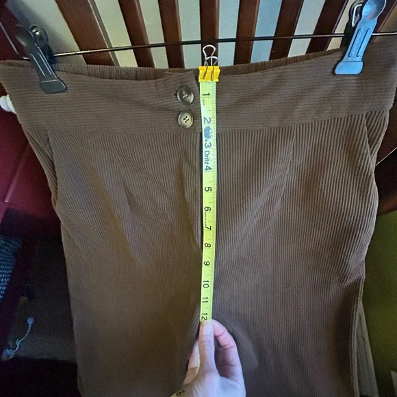 Wide Leg Corduroy Women's Pants - Picture 4 of 5